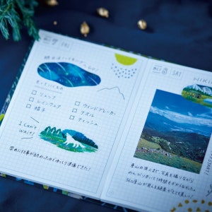 KING JIM Hitotoki Kitta Pre-cut Series Clear PET Die Cut Sticker Flower