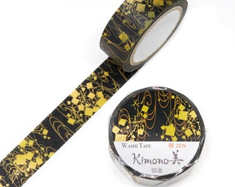 Saien - Kimono Zen Series Gold Foil Washi Tape - Golden Pieces