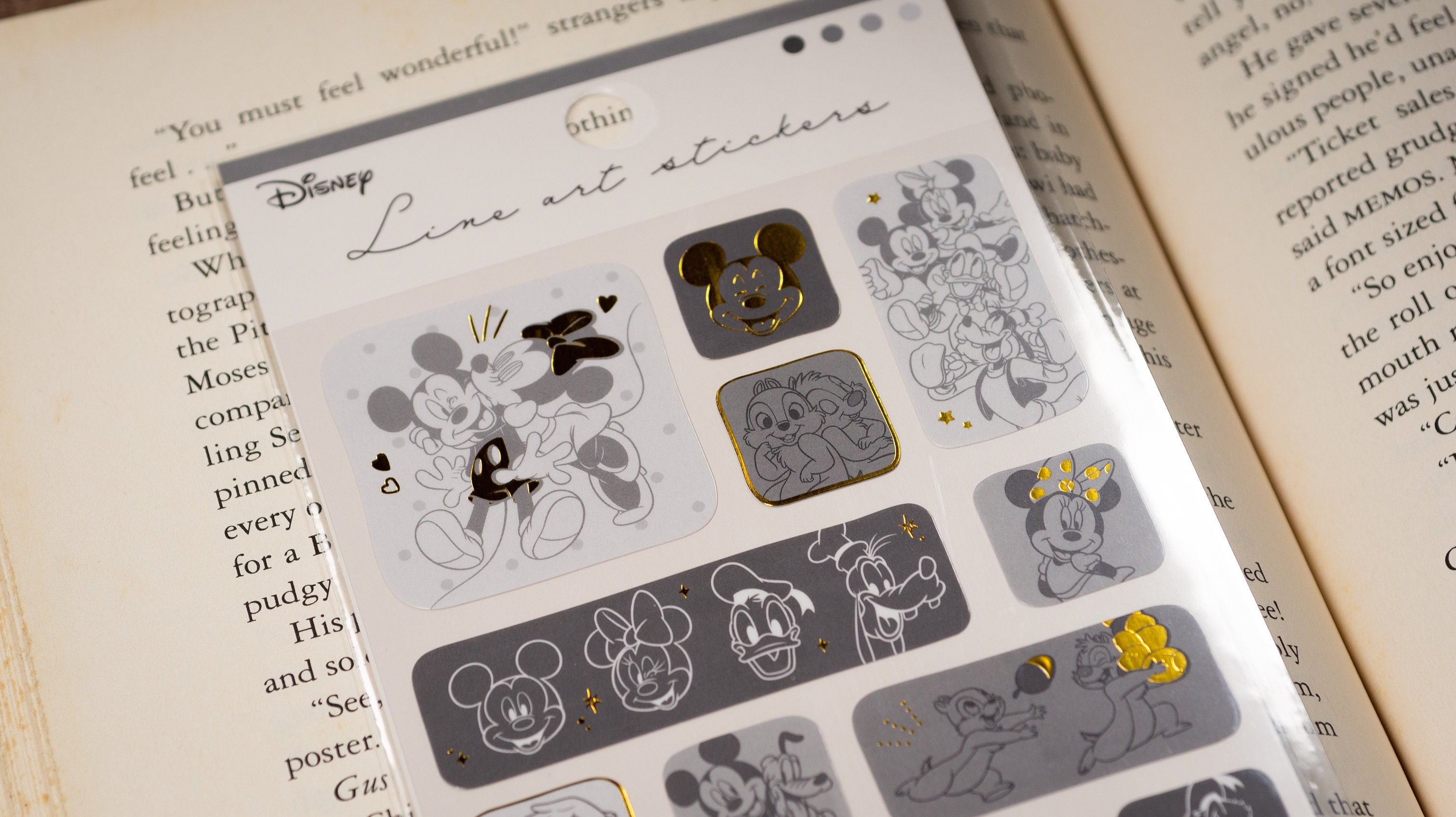 Kamio Japan X Disney Limited Visual Collection Gold Foil Sticker Series  Mickey and Friends -  Hong Kong