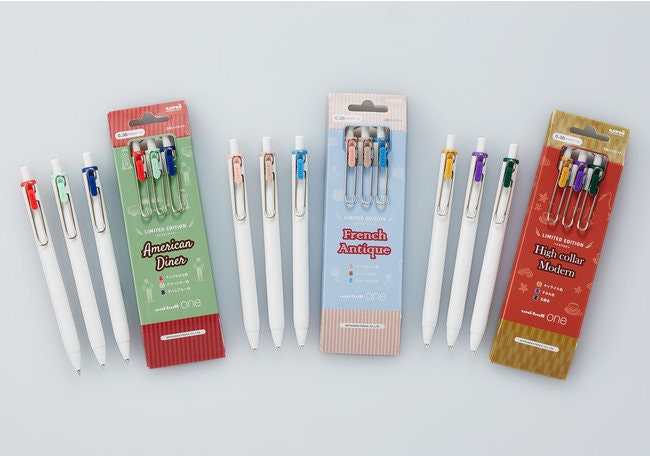 Uni Emott Fine Liner Pen Set of 10 Colours unboxed 