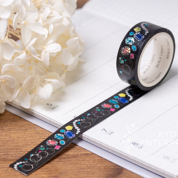 World Craft - KiraKira Foiled Collection Series Foil Washi Tape - Jewelry