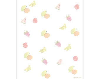 Saien - Small Talk Series Letter Writing Set designed by Miki Tamura - Fruit