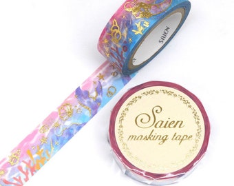 Saien - Foil Series Gold Foil Washi Tape - Mermaid