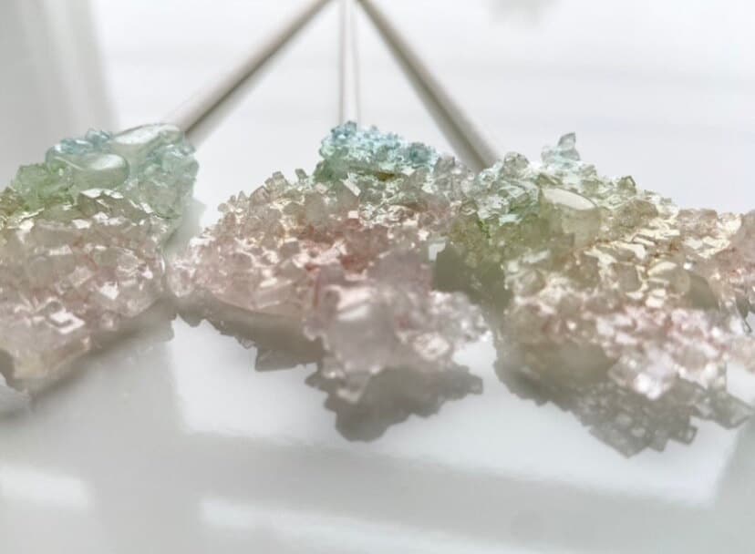 Iridescent Aurora Borealis Edible Druzy Gemstone Geode Crystal Lollipops Birthday Party/Wedding Favors