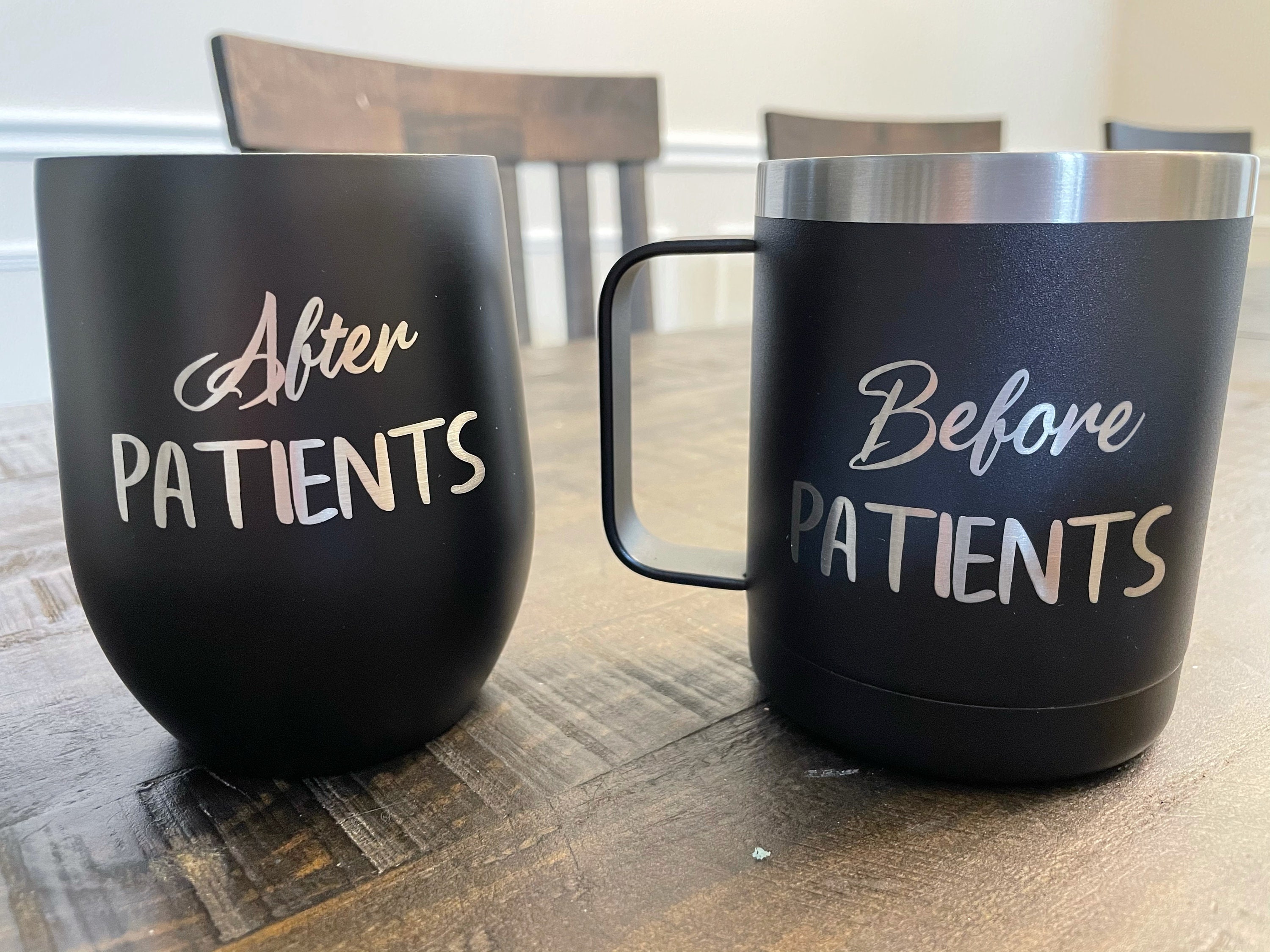 Before and After Patients Coffee and Wine cups Etsy