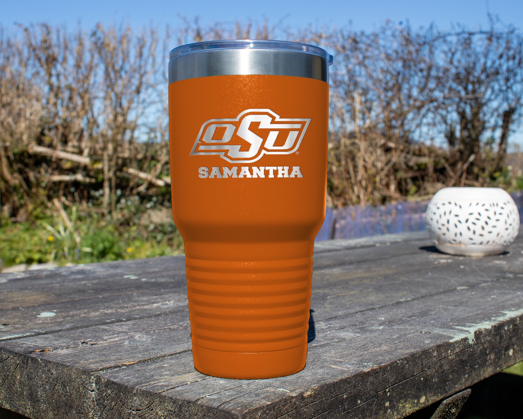 Handcrafted Paracord Tumbler Handle, Orange and Black, Oklahoma State  University, SF Giants, Baltimore Orioles, Yeti, Rtic, Mossy Oak