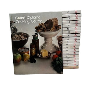 Curso de cocina Grand Diplome, volúmenes 1 a 20, juego completo, libros de cocina antiguos de 1972