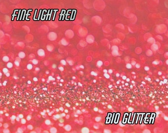 RED Bio Glitter - Fine Grade Biodegradable Glitter- Festival Bio Glitter- Eco Friendly Glitter - Mermaid Glitter- Cosmetic Grade -129