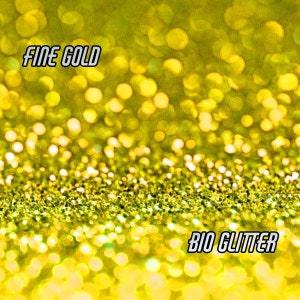 GOLD BIO GLITTER Fine Grade Biodegradable Glitter Festival Bio Glitter Eco Friendly Bio Glitter Glitter Cosmetic Grade 112 image 1