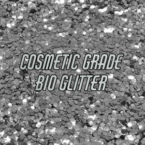 SILVER BIO GLITTER Chunky 1mm Biodegradable Glitter Festival Glitter Eco Friendly Mermaid Glitter Cosmetic Grade 105 image 2
