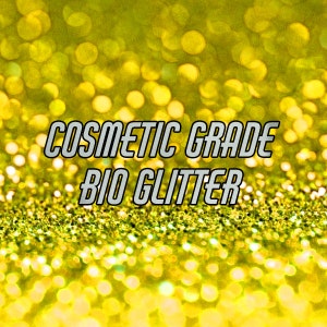 GOLD BIO GLITTER Fine Grade Biodegradable Glitter Festival Bio Glitter Eco Friendly Bio Glitter Glitter Cosmetic Grade 112 image 2