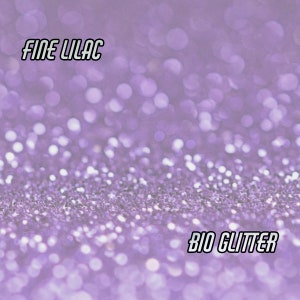 Purpurina Bio FINA LILAC - Purpurina Biodegradable - Purpurina para Festivales - Ecológica - Purpurina de Sirena - Grado Cosmético - Compostable - 114