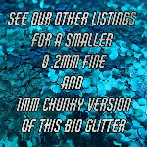 OCEAN BLUE Bio Glitter Mega Chunky 2.4mm Biodegradable Glitter Festival Biodegradable Glitter Eco Glitter Cosmetic Grade 85 image 7