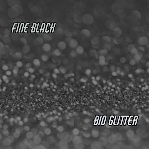 BLACK BIO GLITTER - Biodegradable Glitter - Festival Glitter-  Eco Friendly - Mermaid Glitter - Cosmetic Grade - Compostable - 375 microns