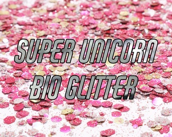 SUPER UNICORN BIO Glitter - Biodegradable Glitter- Blend -  Eco Friendly Glitter - Festival Glitter - Mermaid Glitter- Cosmetic Grade