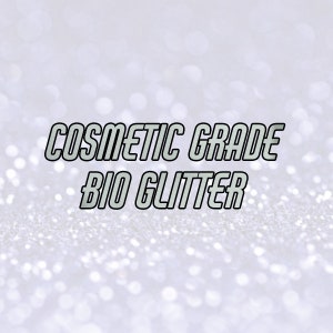 WHITE BIO GLITTER Fine Grain Biodegradable Glitter Festival Glitter Eco Friendly Mermaid Glitter Cosmetic Grade Compostable 196 image 2