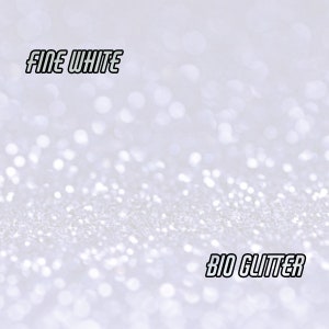 WHITE BIO GLITTER Fine Grain Biodegradable Glitter Festival Glitter Eco Friendly Mermaid Glitter Cosmetic Grade Compostable 196 image 1