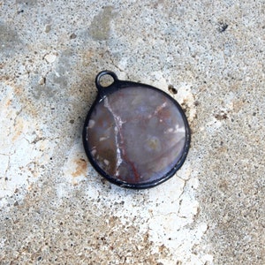 Medium Taupe Jasper Pendant