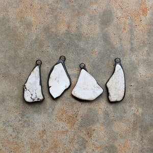 Large Freeform Howlite Pendant