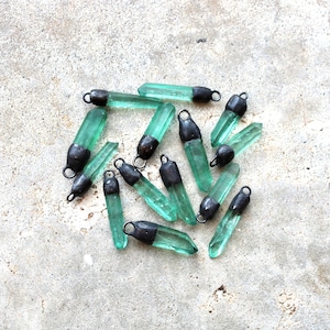 Aqua Naturally Formed Crystal Pendant