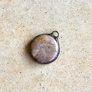 Small Round Stone Pendant/Charm