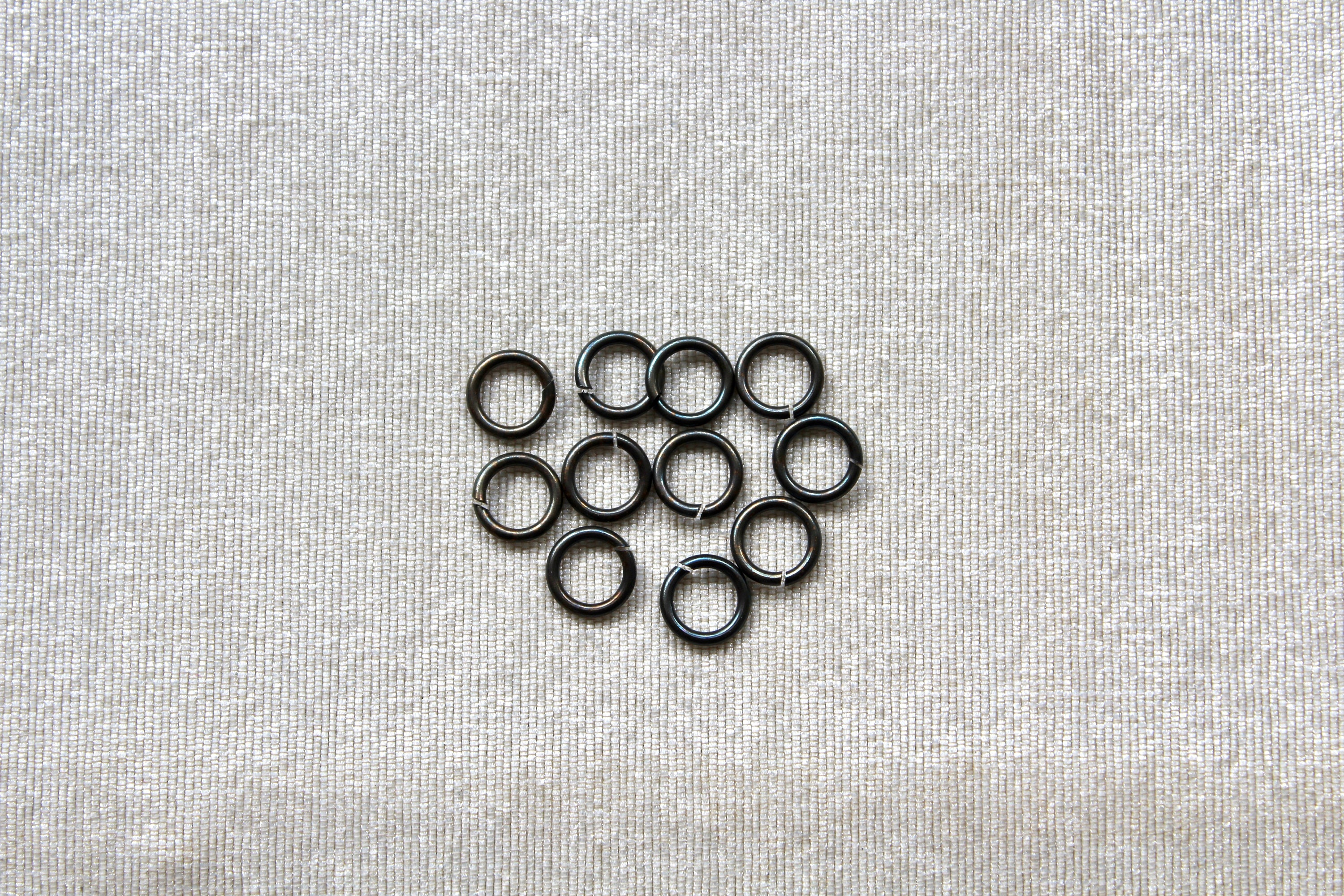 Dark Metal Jump Rings in 3 Sizes Etsy