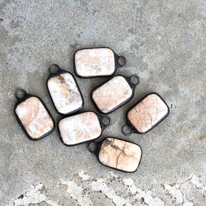 Medium Rectangular Howlite Pendant