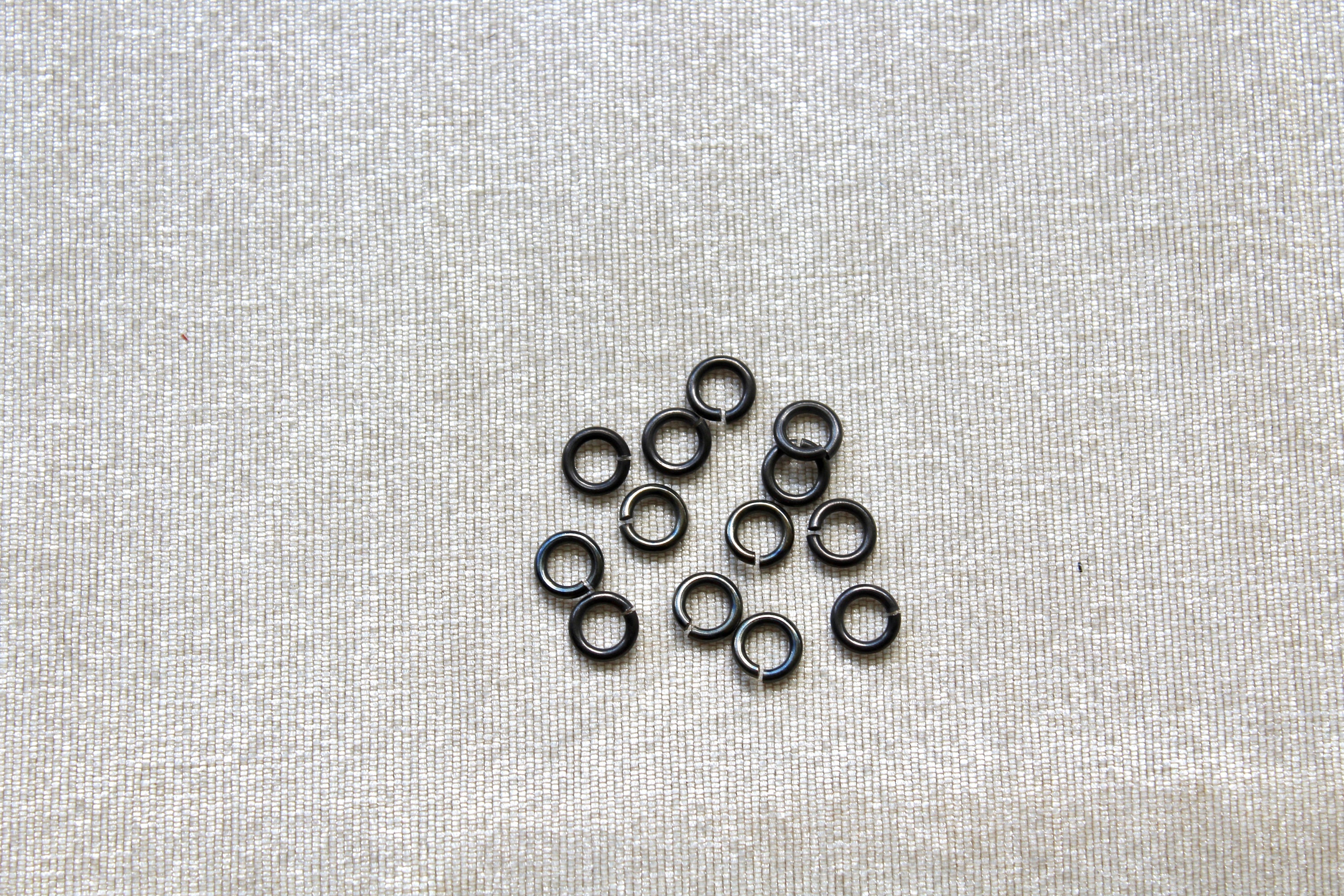 Dark Metal Jump Rings in 3 Sizes Etsy