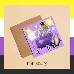 Pride Ghosts | Genders | Mini Prints | Genderfluid, Two-Spirit, Agender, Non-Binary, Intersex