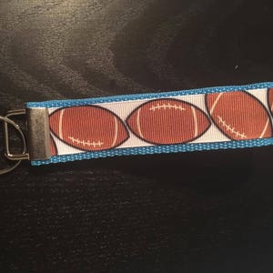 Football Key Fob/Key Chain/Wristlet/football/key fob/back to school/key chains/keychains/football coach gift/football gift/football themed