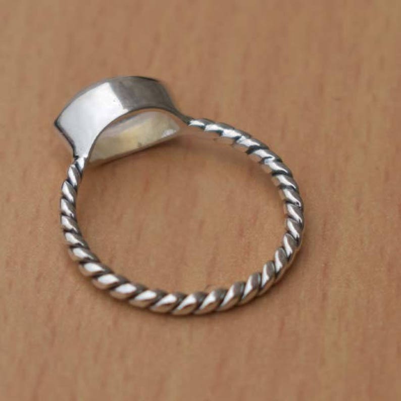 AAA Rainbow Moonstone Ring-Blue Flash Rainbow Marquise Ring-925 Sterling Silver Designer Ring-June Birthstone-Moonstone Ring-Gift for her