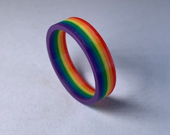 3D Printed RAINBOW Fashion Ring