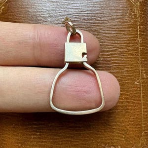 Vintage 14K 585 Yellow Gold Charm Holder