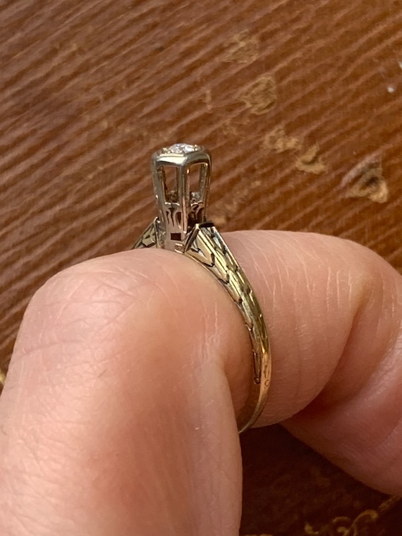 Single cut 2024 diamond ring