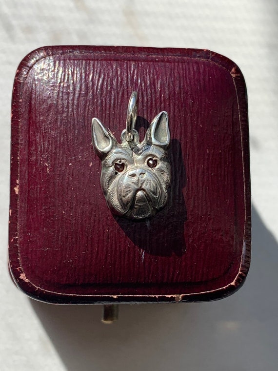 Antique Sterling Silver 925 Dog Terrier Bulldog B… - image 8