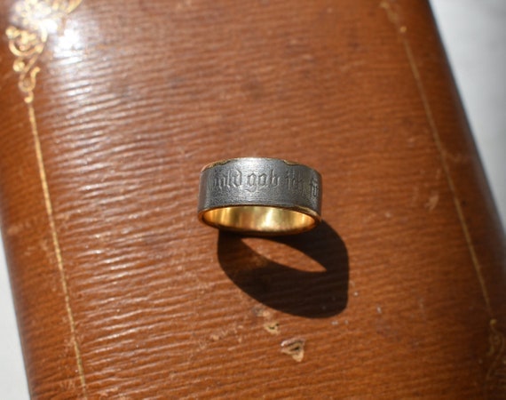 Antique 14K 585 Gold Iron I Gave Gold for Iron Ring WWI 1914 - Etsy