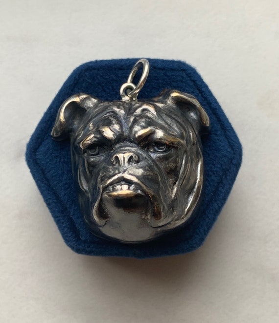 Antique Vintage Silver Plated Sterling Silver Bull