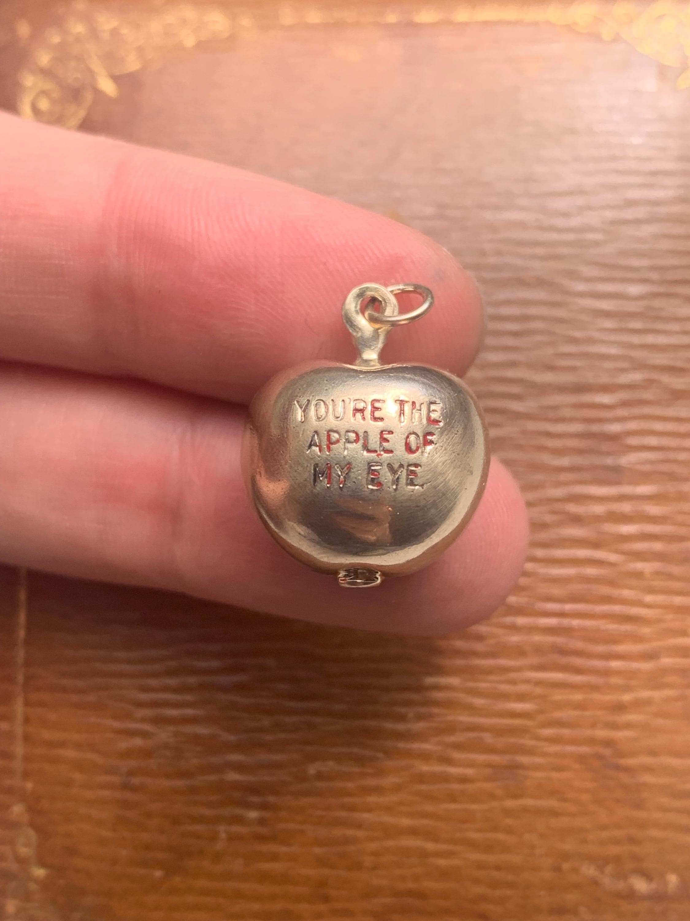 Apple of My Eye Necklace - Etsy