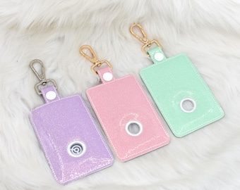 Teacher Alarm ID Badge Holder,  Vertical Security  Badge Holder, Teacher Alarm ID Holder, Vertical ID Holder Bottom Button. Pick your Color