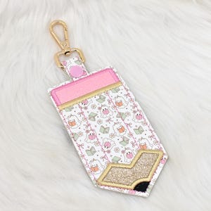 Halloween Pencil ID Holder, Personalized Bag Tag, Custom ID Holder, Vertical ID Card Case, Lanyard Accessory, Teacher Gift, Badge Holder
