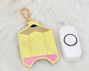 Soporte personalizado para timbre de puerta de profesor, soporte inalámbrico para timbre de puerta de aula, ideas de regalo para profesores, llavero con estuche para timbre de puerta de aula, accesorio con cordón