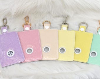 Teacher Alarm ID Badge Holder,  Vertical Security  Badge Holder, Teacher Alarm ID Holder, Vertical ID Holder Bottom Button. Pick your Color