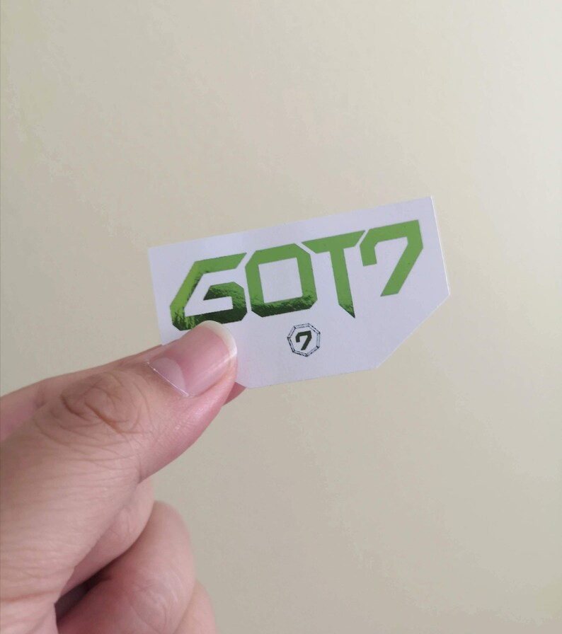 got7 foiled stickers kpop logo sticker kpop sticker flake