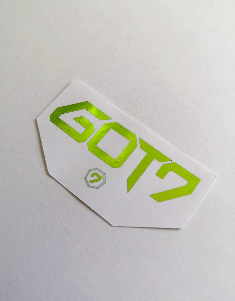 got7 foiled stickers kpop logo sticker kpop sticker flake