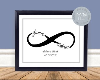 Infinity print | Etsy