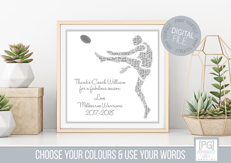 AFL Australian Football Coach Gift Etsy Australia