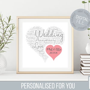 Wedding Gift Personalised Wedding Present Printable Gift - Etsy