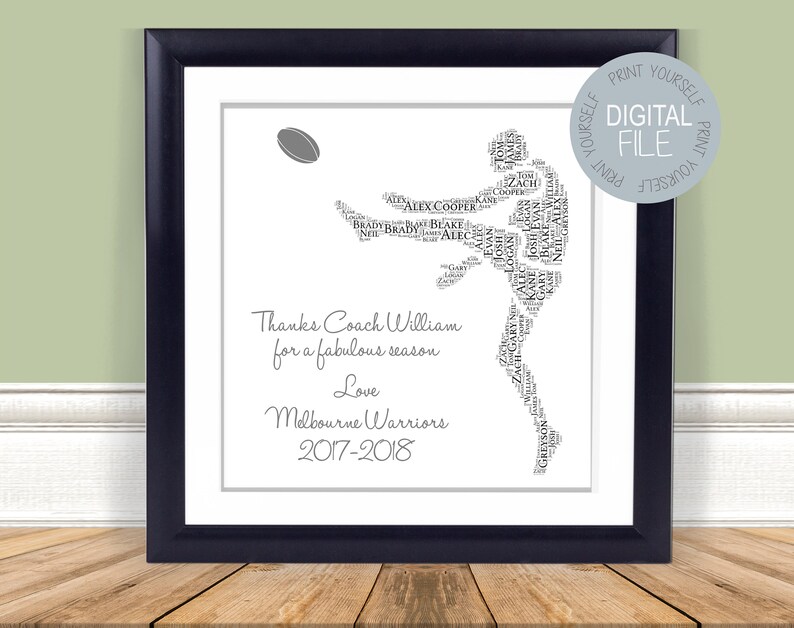 AFL Australian Football Coach Gift Etsy Australia