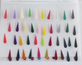 158 Plain Tilak Bindi Stickers ,Tear Drop Bindis,Colorful Bindis,Multicolor Face Jewels Bindis,Bollywood Bindis,Self Adhesive Stickers