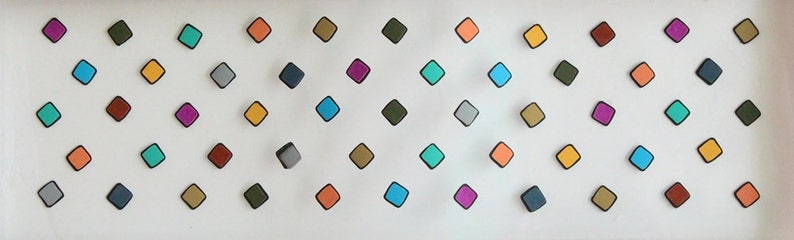 Multicolor Square Bindi Stickers,Indian Colorful Bindis Stickers,Forehead Stickers,Square Bindi Stickers,Bindi Stickers,Tiny Square Bindis image 1